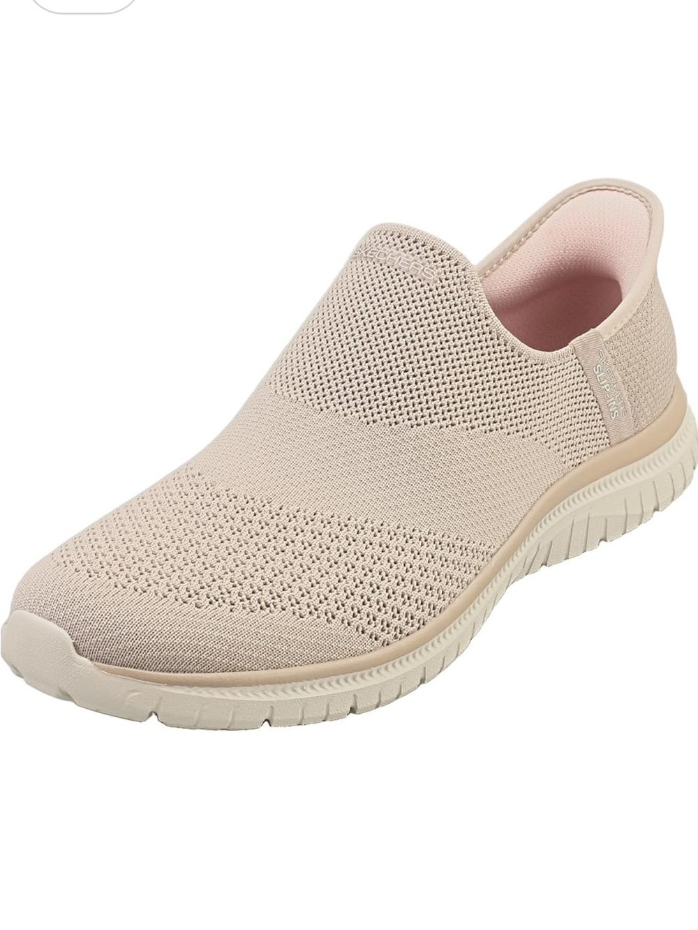 Skechers Women’s Slip-On Knit Walking Shoes - Beige size 10